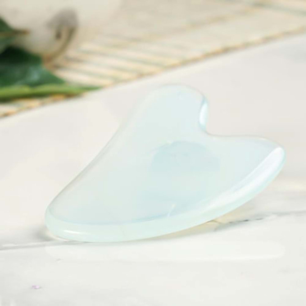 GUA SHA KALP TAŞI BEYAZ