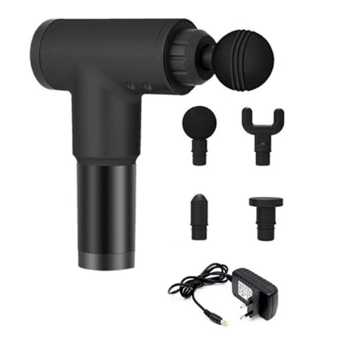 FASCIAL GUN TABANCA MODEL MASAJ ALETİ 4 BAŞLIKLI