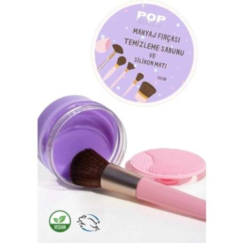 POP BEAUTY MAKYAJ FIRÇASI VE SİLİKON TEMİZ.SABUNU