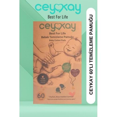 CEYKAY ORGANİK BEBE TEMİZLEME PAMUĞU