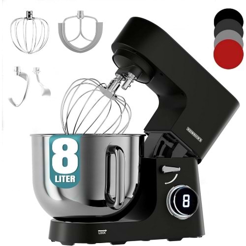 HKM-8080 TİTAN SİLVER HAMUR YOĞURUCU 8 LT 2500 W