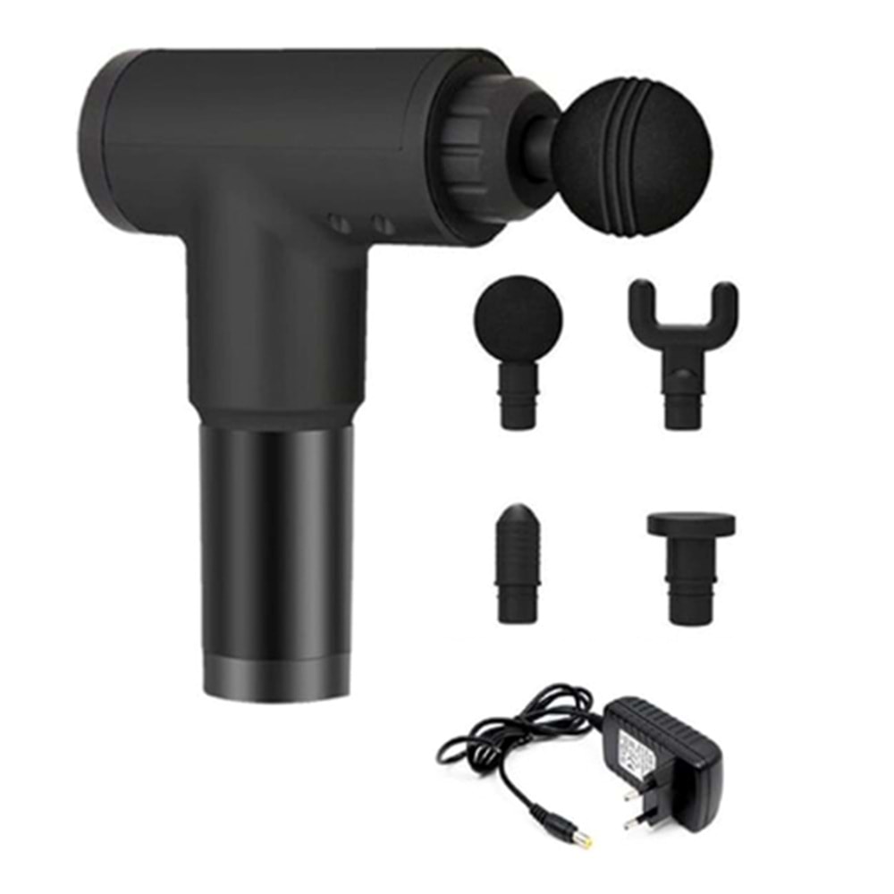 FASCIAL GUN TABANCA MODEL MASAJ ALETİ 4 BAŞLIKLI